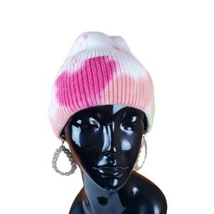 Tie Dye Soft & Cozy Pink Multi Stylish Beanie.